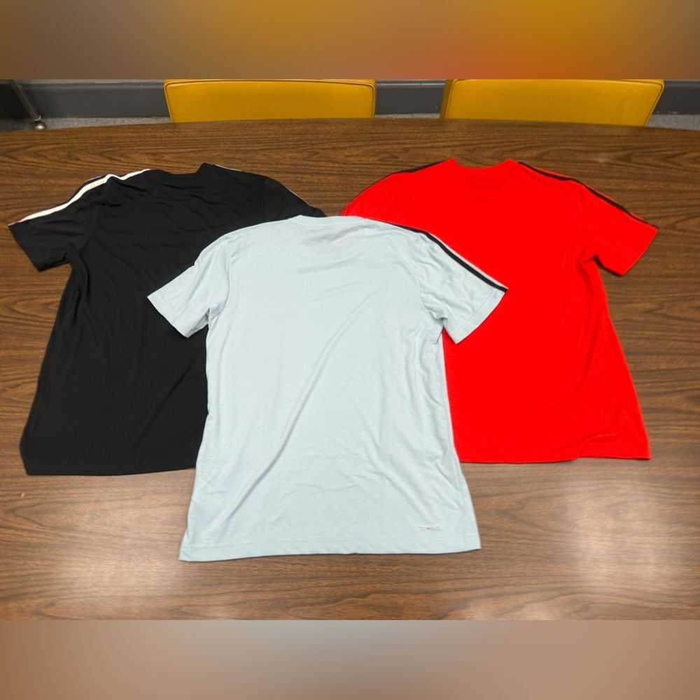 Adidas lot of 3 soccer Climalite T-Shirts men’s mediums - Picture 3 of 9
